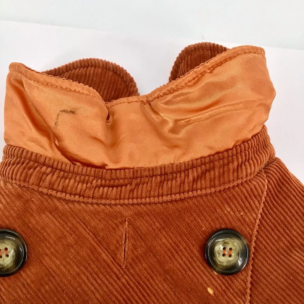 Woolrich Corduroy Dog Sweater Jacket Vest Size Large